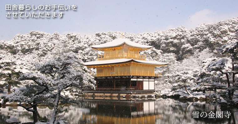 雪の金閣寺